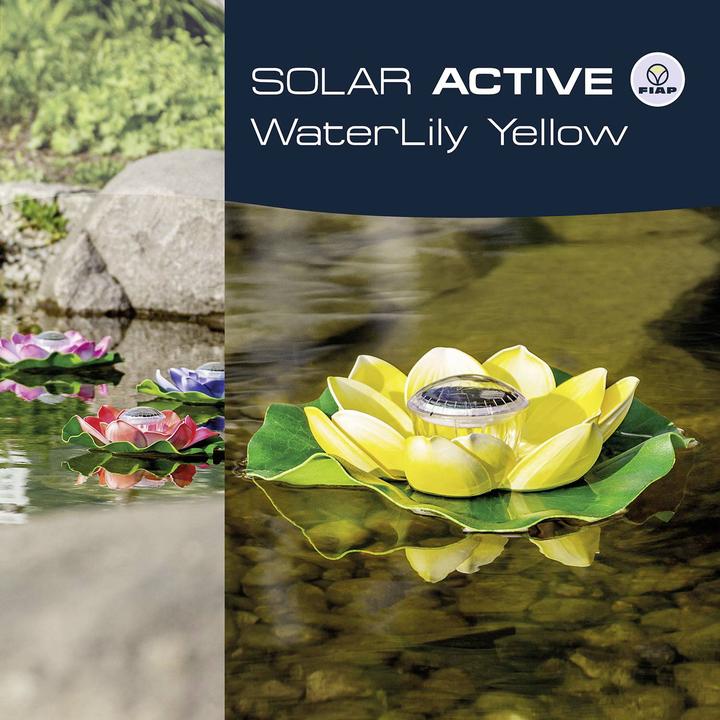Image du produit Fiap 3206-3 SOLAR ACTIVE WaterLily Yellow Solar-Dekoleuchte LED LED fest eing (IP65)