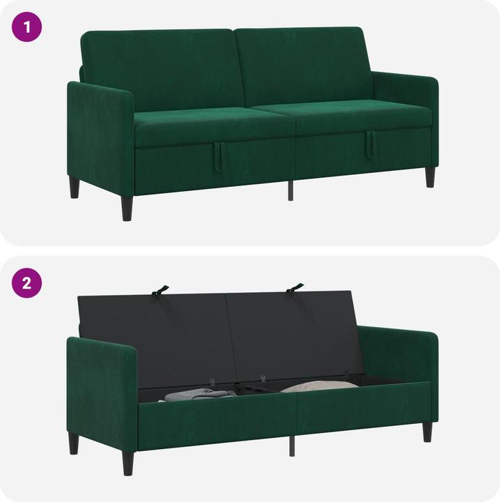 Produktbild vidaXL Sofa mit Stauraum (3-Sitzer)