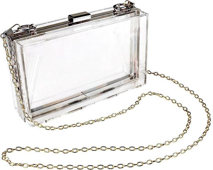 Produktbild JTI Transparente Tasche mit Kette - Silber