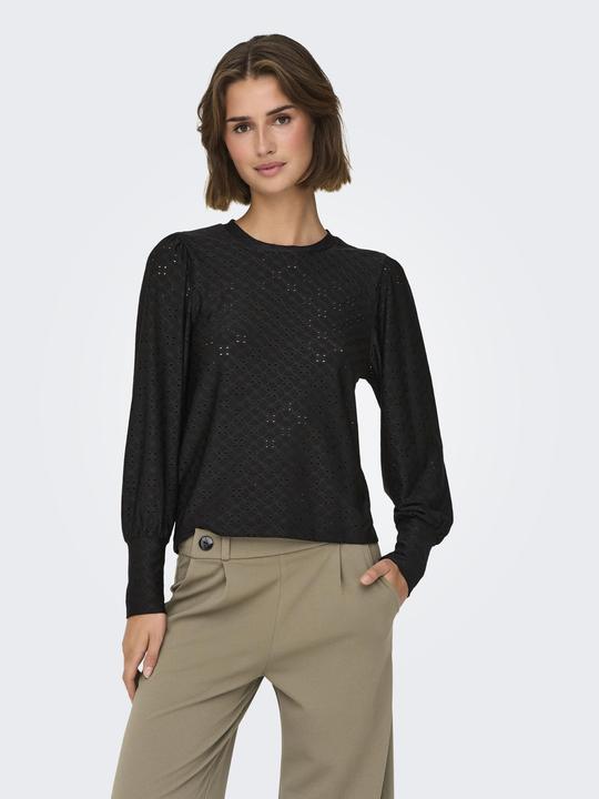 Actual product image JdY Loose fit V-neck Voluminous sleeve cut T-shirt top (M)