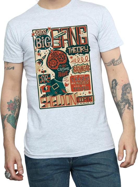 Produktbild Big Bang Theory Infografik Poster TShirt (L)
