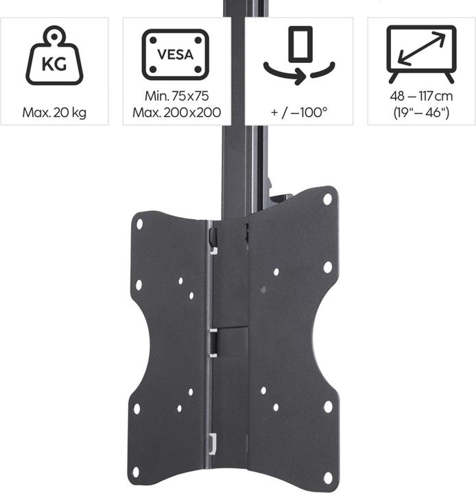 Produktbild Hama TV-Deckenhalterung (Decke, 46", 20 kg)