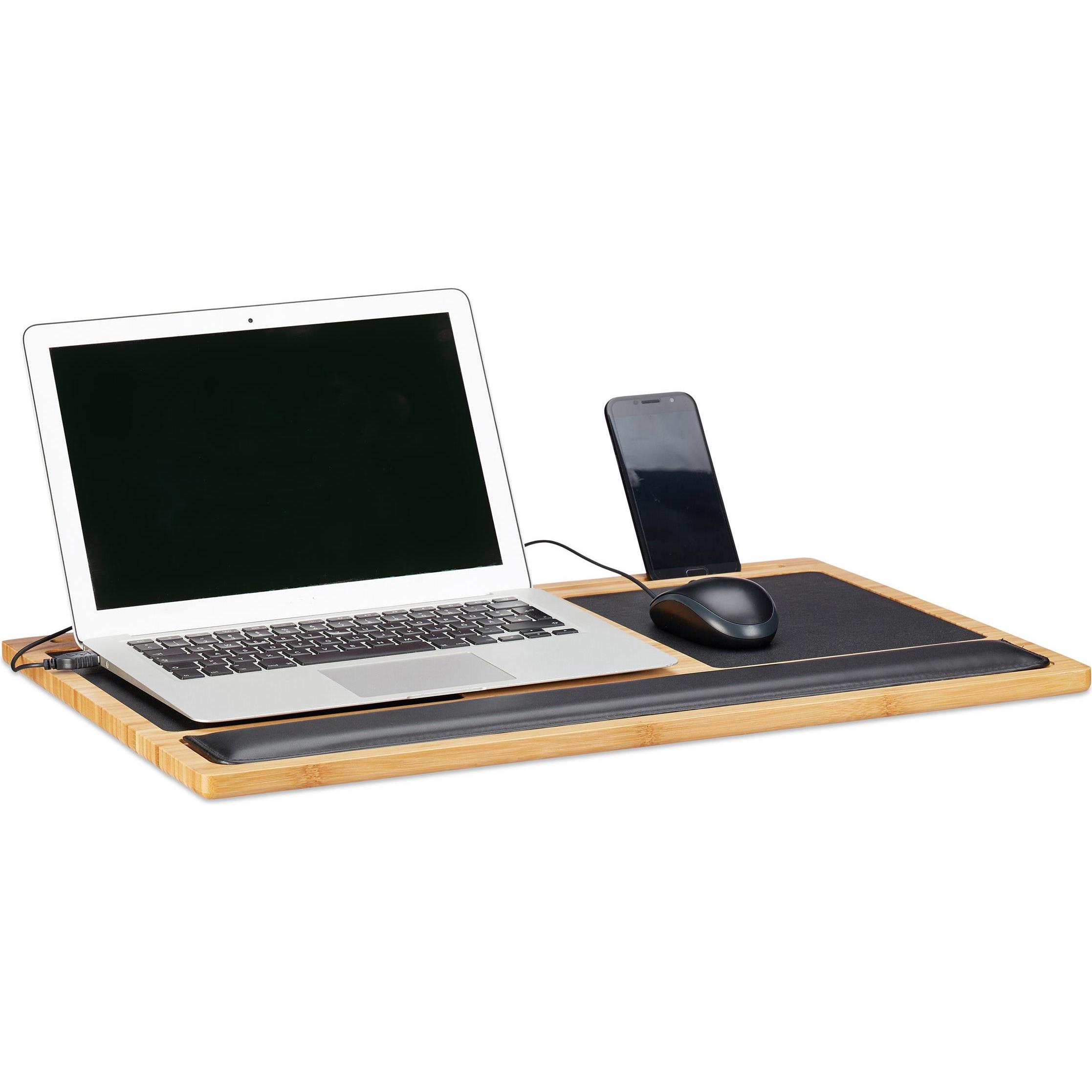 Relaxdays Laptoptisch, Notebook Ständer, Braun