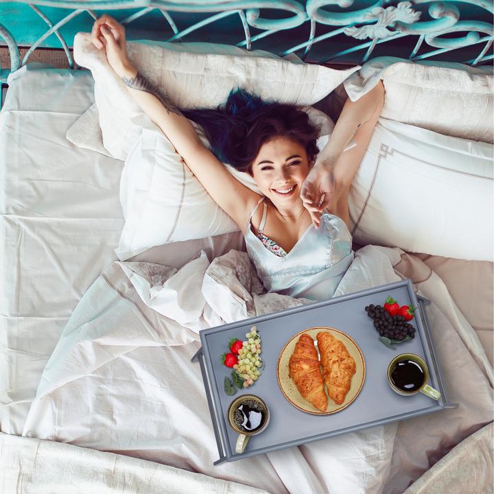 Actual product image Relaxdays Grey Breakfast Tray