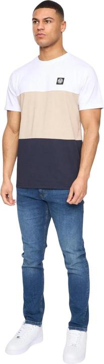 Actual product image Henleys Mens Henpanel Colour Block Cotton T-Shirt (XXL)