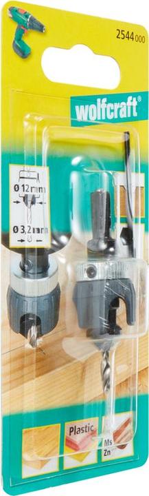 Produktbild wolfcraft wolfcraft 1 Vorbohrer m Senker+Tiefenst. ø3,2x12mm (3.2 mm, 12 mm)