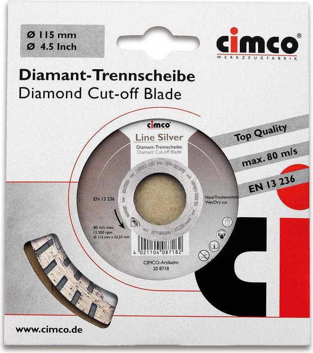 Produktbild Cimco Diamanttrennscheibe