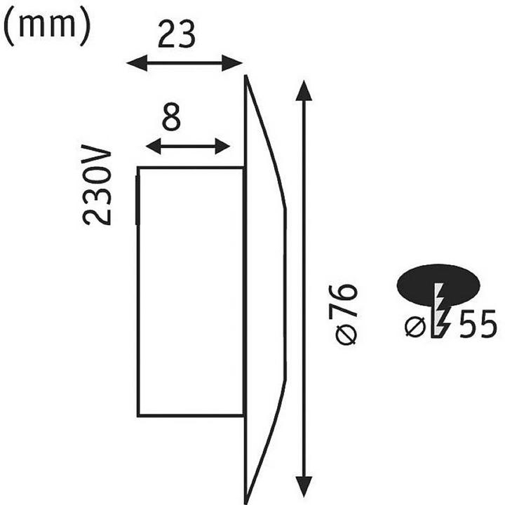 Produktbild Paulmann Wandeinbauleuchte (140 lm, IP65)