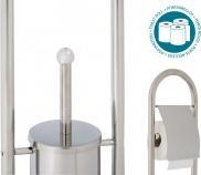 Berilo porte-balais de toilette en métal chromé