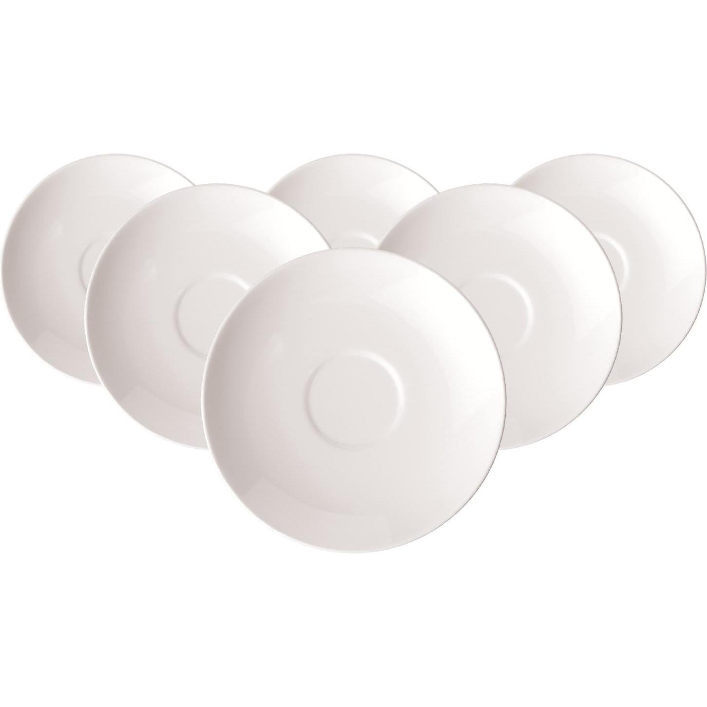 Villeroy & Boch, Tasse, Multipack Rose Garden Mokka-/Espressountertasse weiss - 6 Stück (6 x)