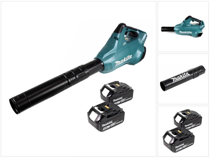 Productafbeelding Makita DUB 362 2x18 Volt accu bladblazer + 2x 6 Ah accu - zonder lader (Oplaadbare batterij, Bladblazer)