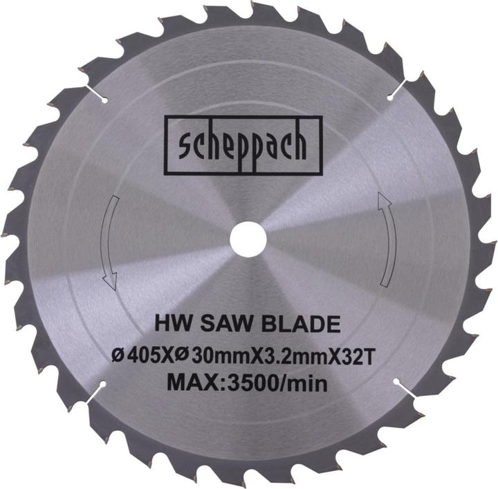 Actual product image Scheppach HW circular saw blade Ø 405 x 30 x 3.2 x 2.2 mm / Z 32