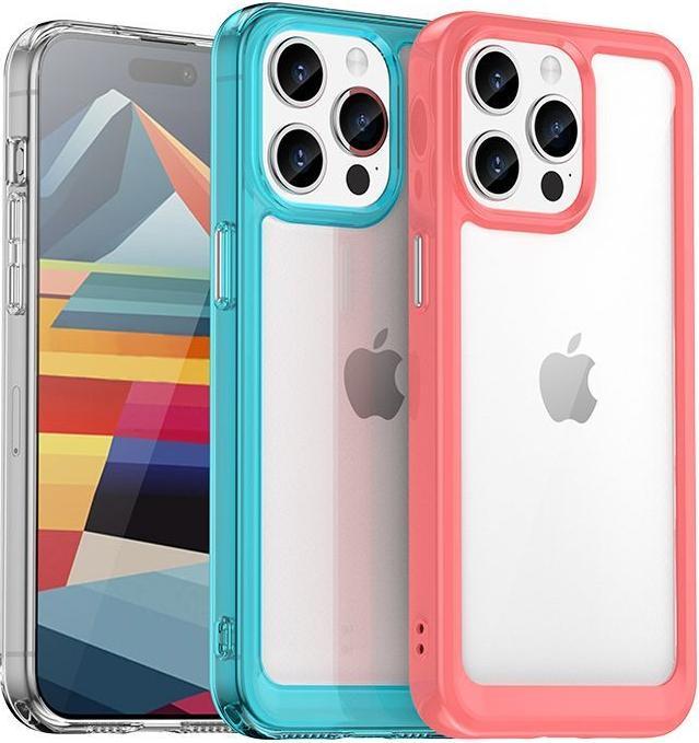 Produktbild Hurtel iPhone 15 Pro Max Outer Space Reinforced Case with Flexible Frame - Blue (Apple iPhone 15 Pro Max)