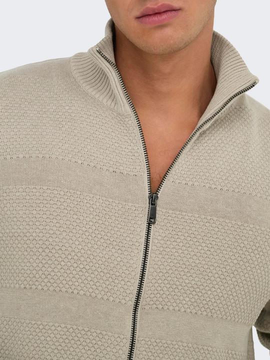 Produktbild Only & Sons Onsmalik Reg 12 Pin Zip Cardigan Knit (XXL)