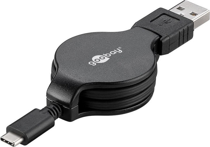 Goobay USB 2.0 Kabel, ausziehbar (1 m, USB 2.0)