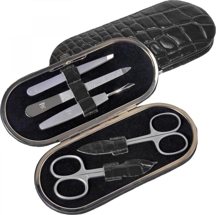 Immagine prodotto Sacher TF200R.1004 - Set di 5 pezzi per manicure in pelle nera