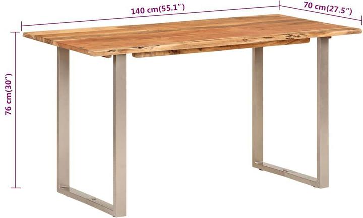 Image du produit vidaXL Esstisch (140 x 70 x 76 cm)