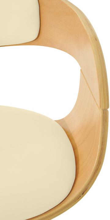 Actual product image CLP Kingston bar stool, natural/cream