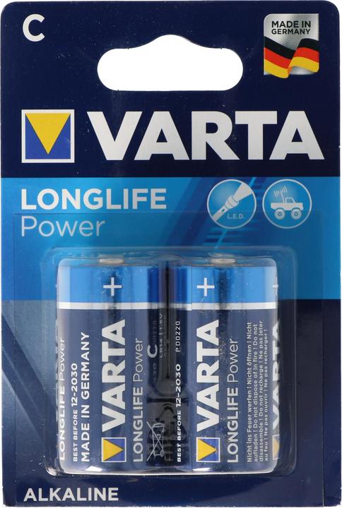 Produktbild Varta Longlife Power (ehem. High Energy) Baby C Batterie 4914 10x 2er Blister (20 Stk., C, 7800 mAh)