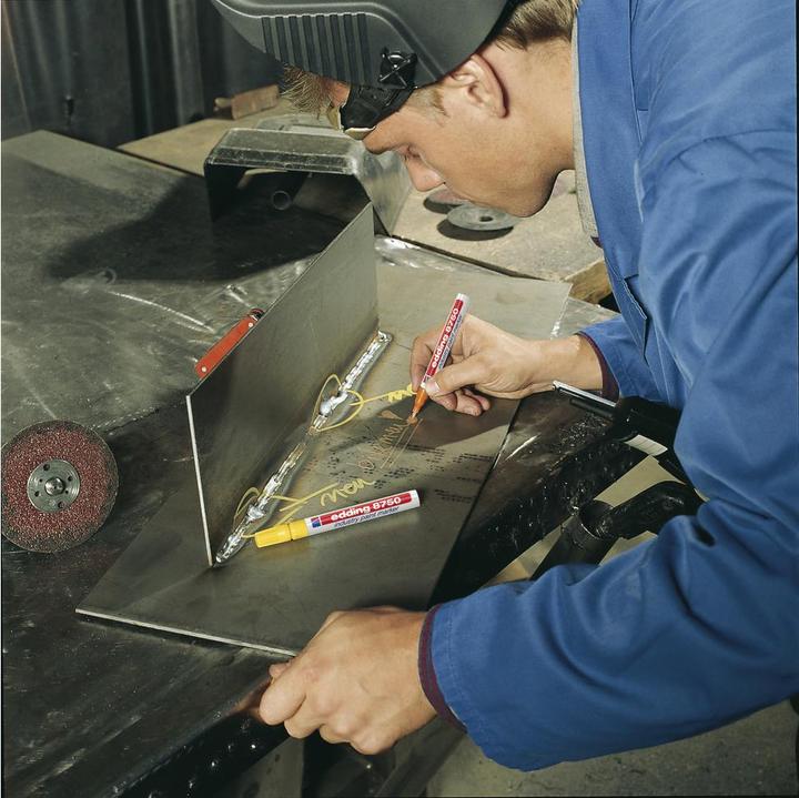 Image du produit Edding Marqueur à peinture 8750 (Jaune, 2 mm, 1 x)