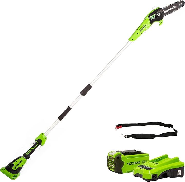 Actual product image Greenworks Battery-powered pole pruner G40PSFK2 (Battery chain saw)