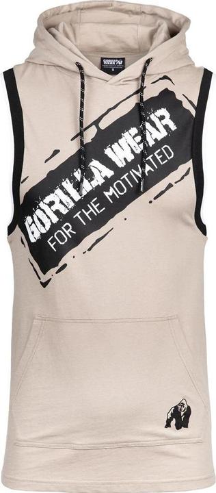 Image du produit Gorilla Wear Débardeur à capuche Loretto - Beige (M)