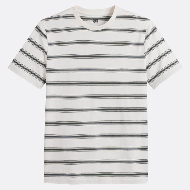 Produktbild La Redoute Collections Gestreiftes T-Shirt mit rundem Ausschnitt (S)