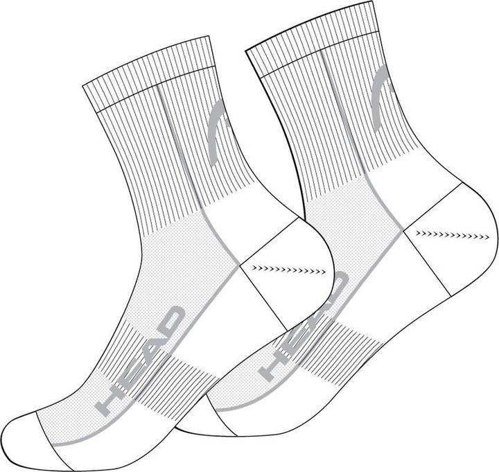 Actual product image Head Socken Tennis 2 Stück Performance Short Crew (43 - 46)