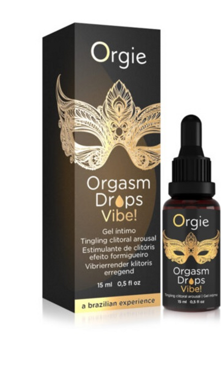 Actual product image Orgie Orgasm Drops Vibe (15 ml)
