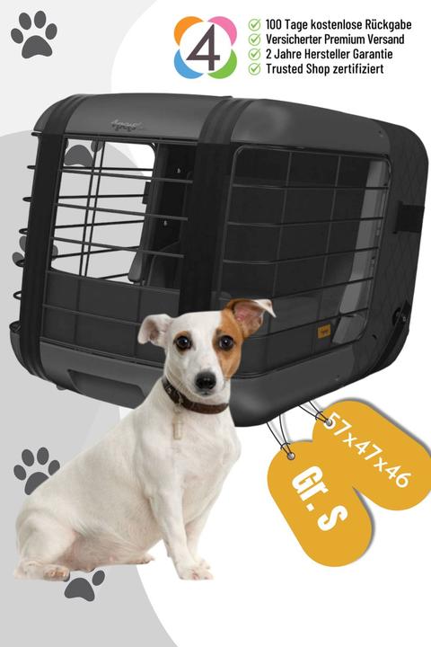 Actual product image 4pets Autobox Caree Black Series (Dog, Lockable)