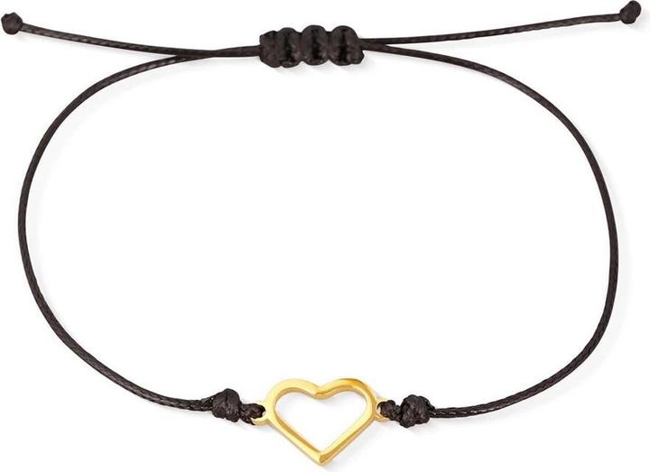 Produktbild Vuch ÄOEernÃ½ kabala nÃ¡ramek se srdÃ­Äkem Gold Siope