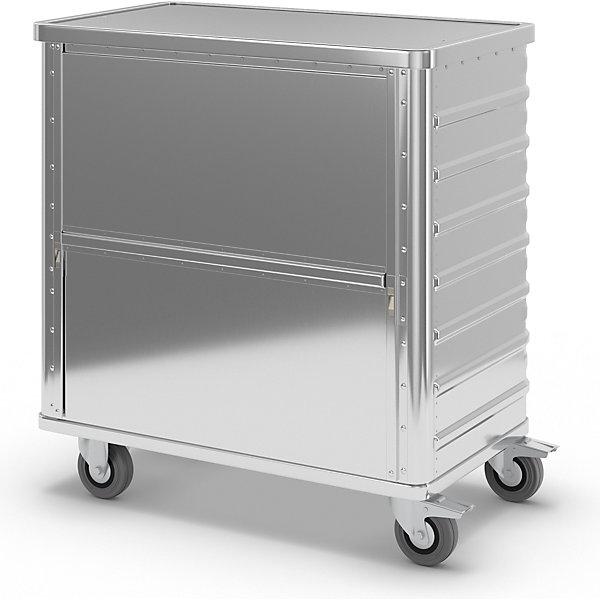Produktbild Gmöhling Alu-Kastenwagen, absenkbare Seitenwand (250 kg)