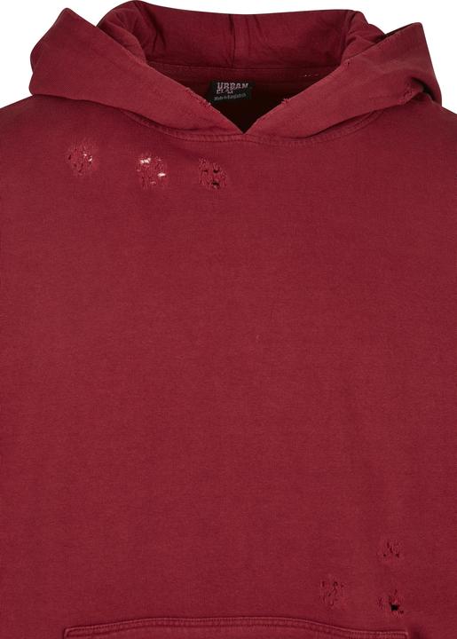 Produktbild Urban Classics Distressed Hoody bloodstone M (M)