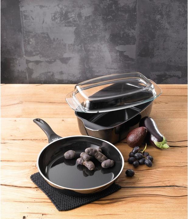 Produktbild Silit Antihaft Pfanne Bratpfanne hoch 24cm Professionell Induktion Silargan (24 cm, Bratpfanne, Edelstahl)