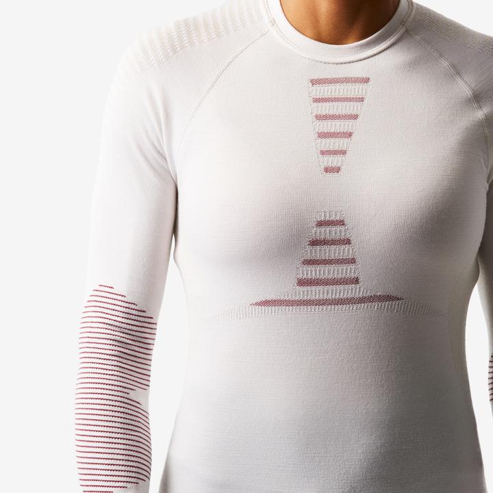 Image du produit Wedze Sous-vêtements de ski fonctionnels Femme Laine Mérinos sans couture - BL900 beige/rose (S, M)