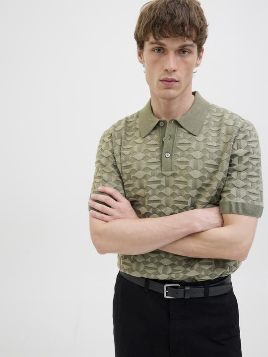 Produktbild Jack & Jones Jprkalvin Knit Polo Ss Styd Ss25 (XXL)