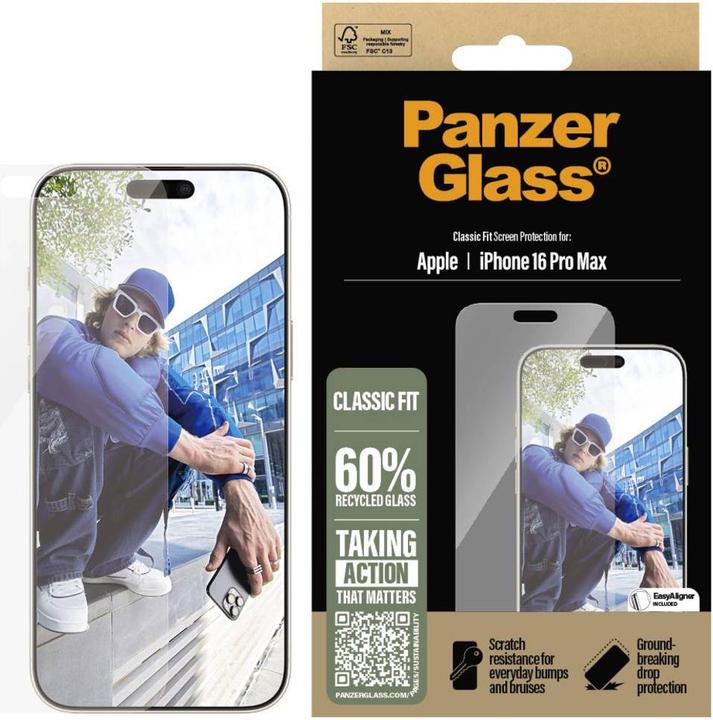 Produktbild PanzerGlass Classic Fit (1 Stk., Apple iPhone 16 Pro Max)