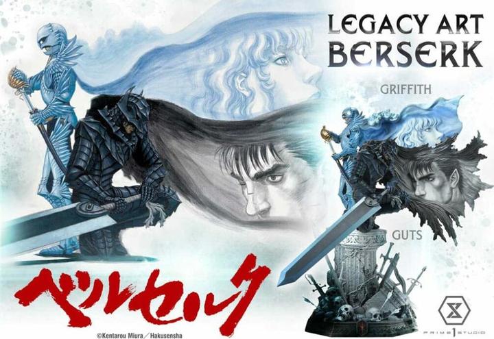 Actual product image Prime 1 Studio Berserk Legacy Art Kentaro Miura Statue statuette 1/6 Guts 45 cm