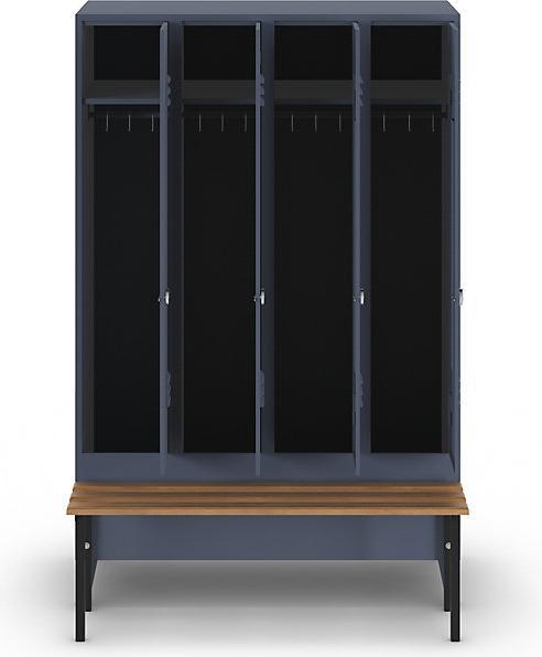Actual product image Wolf Clothes locker with bench in front (120 cm, 185 cm)