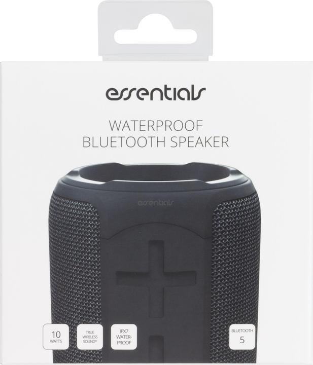 Produktbild Essentials Waterproof Bluetooth Speaker, 2 x 5W, IPX7, Black 387089 (Batteriebetrieb)