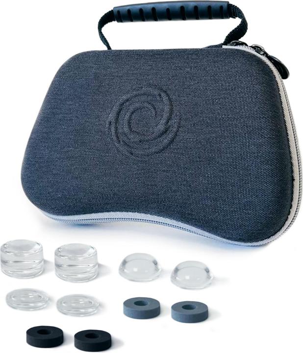Actual product image Oniverse Controller Case With 10 Accessories 4 Rings 6 Silicon Cap - Grey (PS5)