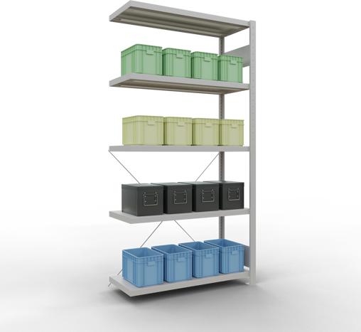 Actual product image Schulte Lagertechnik MULTIplus330 boltless bay system with cross brace