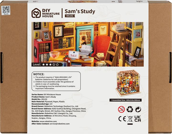 Actual product image Rolife Sam's Study - Miniature house