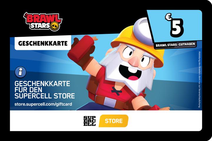 Produktbild Brawl Stars Geschenkkarte (5 EUR)