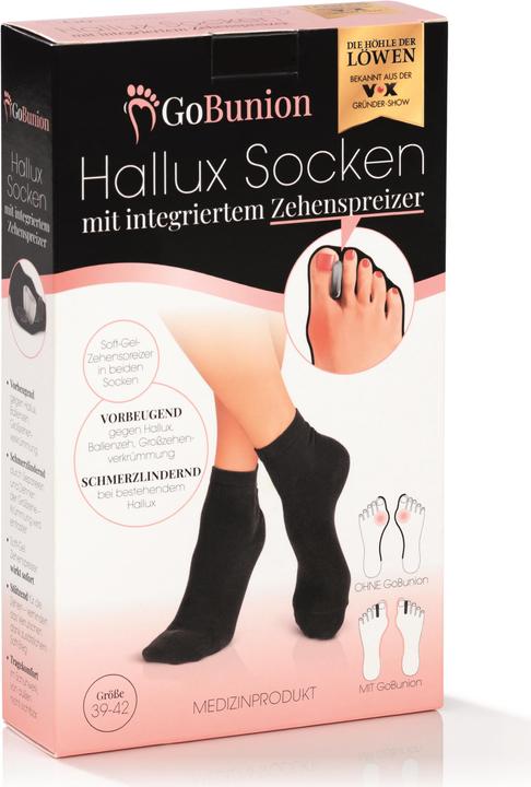 Die Höhle der Löwen GoBunion Socken mit Zehenspreizer (39, 40, 41, 42)