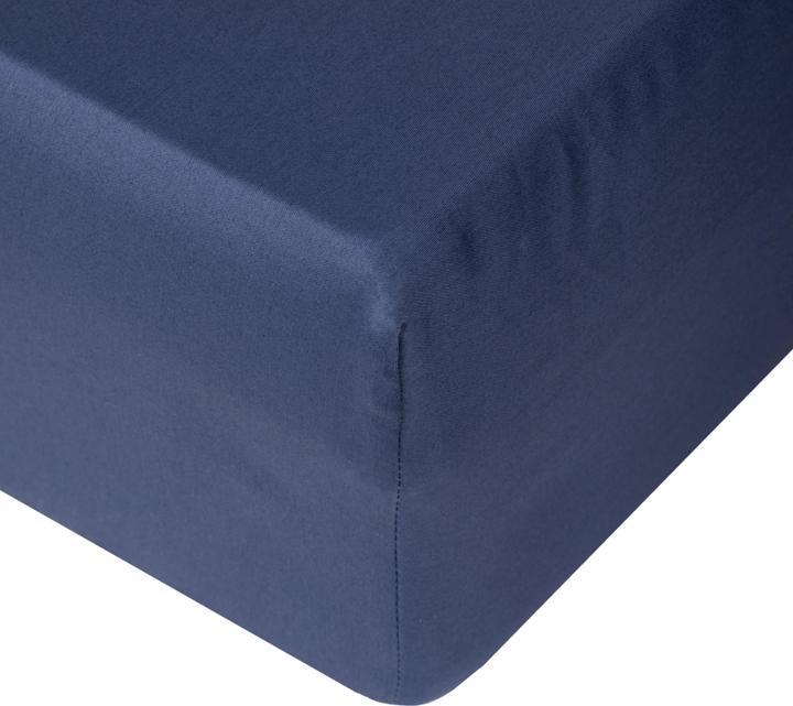 Actual product image Domoletti FITTED SHEET SATEEN 90X200+25 NAVY (90 x 200 cm)