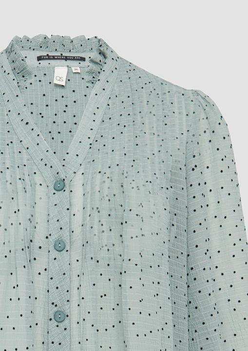 Image du produit S.Oliver Bluse Strukturierte Chiffonbluse mit Punktemuster (42)