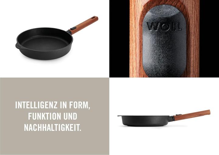 Actual product image Woll 1524WLCI-Q Eco LogicQXR cast iron flat pan (Frying pan, Aluminium, Cast iron, 24 x 5 cm)
