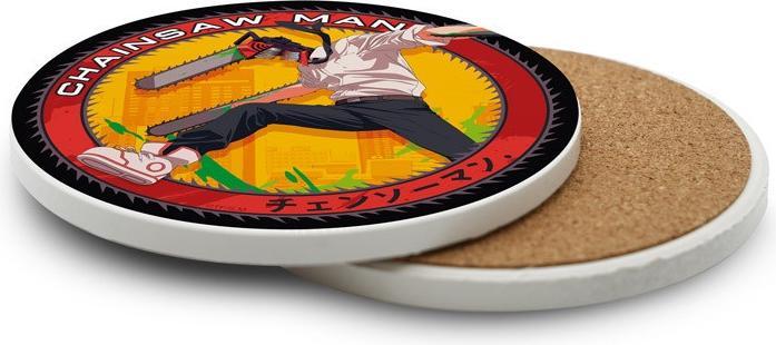 Image du produit ABYstyle Chainsaw Man Sottobicchiere: Chainsaw Man 10cm (1x, Dessous de verre)