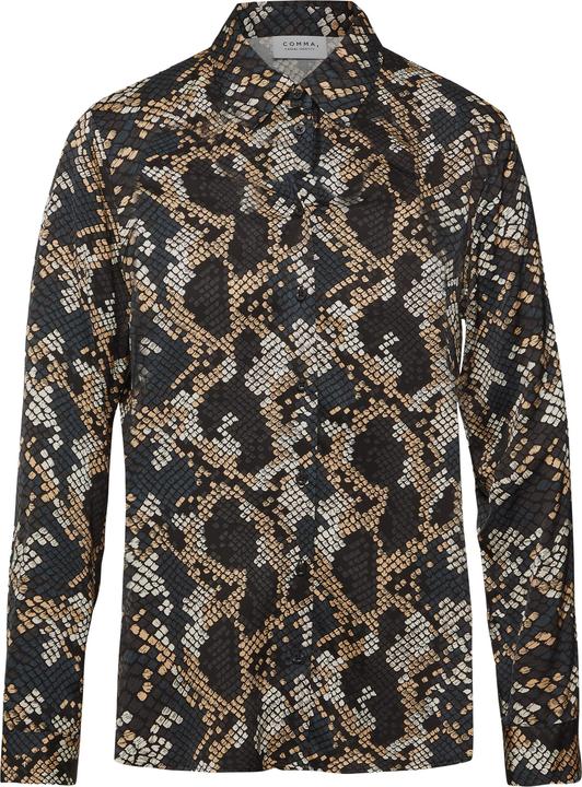 Immagine prodotto Comma Bluse Hemdbluse aus Viskosesatin mit Animal-Print (36)